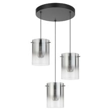 Ximena Metal & Glass LED 3 Light Pendant